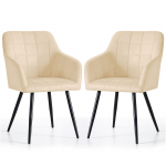 Toolide komplekt Akord Luxano, l&auml;ikiv, must v./beež v., 50.5 cm x 43 cm x 82 cm, 2 tk