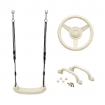 Laste m&auml;nguv&auml;ljaku tarvik, komplekt 4IQ Pastel, kreemjasvalge