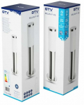 Vabalt seisev v&auml;lisvalgusti GTV Milan P, 40W, E27, IP44, h&otilde;be v., 12 cm x 45 cm