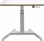 Arvutilaud reguleeritava k&otilde;rgusega Leitz Ergo, 80 cm x 60 cm, 65 - 130 cm, tumehall v.