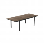 Aialaud Keter Deco Porto Nova Extendable, must v./p&auml;hklipuu v., 200 - 280 cm x 94 cm x 75 cm