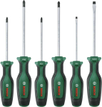 Otsikute komplekt Bosch 1600A02BX7, kuusnurkne/lame, 6 tk
