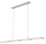 Valgusti rippuv CristalRecord New Or 99-884-60-100, LED, 3000 &deg;K, 4 x 60 W, valge v. / valge v.