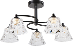 Valgusti lagi Candellux Lighting Sudan 35-56160, E27, 5 x 40 W, l&auml;bipaistev v. / must v.