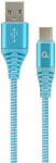 Juhe Gembird USB To USB Type - C Premium Cotton Braided USB, USB Type-C, 2 m, sinine v./valge v.
