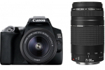 Peegelkaamera Canon EOS 250D + 18-55mm + 75-300mm, must v.