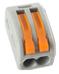 Klemm Okko CMK-412, 2 x 0.08-4 mm&sup2;, 32 A, oranž v./hall v., 5 tk