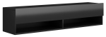 TV-laud Derby 140, must v., 140 cm x 32.8 cm x 30 cm