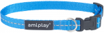 Kaelarihm koertele Amiplay Reflective, sinine, 200 - 350 mm x 10 mm, 20-35