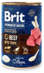 M&auml;rg koeratoit Brit Premium By Nature Beef With Tripe, veiseliha, 0.4 kg