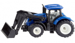 M&auml;ngutraktor Siku New Holland mit Frontlader 1396, 1:32, sinine v./must v.