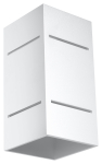 Valgusti seinale Sollux Blocco Block 20638-02, G9, 1 x 40 W, valge v. / valge v.
