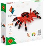 Paberkujukeste valmistamise komplekt Alexander 3D Origami Spider, must v./punane v.