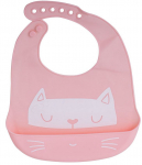 Pudip&otilde;ll RoGer Baby Apron, roosa, silikoon, 6+ kuud