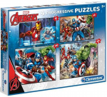 Pusle 4in1 Clementoni The Avengers, 38 cm x 30 cm, 360 tk, mitmev&auml;rviline