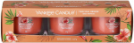 K&uuml;&uuml;nalde komplekt, l&otilde;hna Yankee Candle Tropical Breeze, 10 h, 37 g, 3 tk, Oranž v.