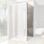 Du&scaron;isein Ravak Pivot PPS-100, 100 cm x 190 cm, satiin v./l&auml;bipaistev v./karastatud