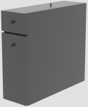 Eraldi seisev vannitoakapp Kalune Design Calencia, tumehall v., 60 cm x 19 cm x 55 cm