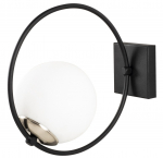 Valgusti seinale Opviq Dolunay 3911, E27, 1 x 40 W, must v.