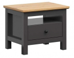 &Ouml;&ouml;kapp Hesen S515-KOM1S/5/6-GF/DASN, tamm v./grafiit v., 50 cm x 44 cm x 60 cm