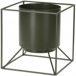 Lillepott Metal Pot THK-079667, metall, 18 cm x 18 cm, roheline v.