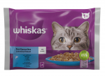 Kassi m&auml;rgtoit Whiskas Salmon, tuna, l&otilde;he/tuunikala, 0.085 kg x 4 tk