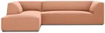 Nurgadiivan Micadoni Home Ruby 4 Seats, roosa v., vasak, 273 x 180 cm x 69 cm