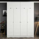 Riidekapp Kalune Design Kale 8401, valge v., 52 cm x 180 cm x 190 cm