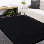 Vaip sise Shaggy 0206, must, 100 cm x 60 cm