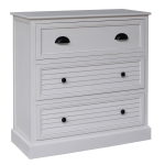 Kummut Home4you Meldon 89132, valge v., 80 cm x 80 cm x 35 cm