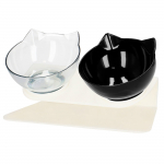 Statiiv koos kaussidega koera jaoks Springos, 27.5 cm, valge/must