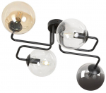 Valgusti lagi Emibig Brendi 4, E14, 4 x 10 W, must v.