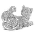 Dekoratiivne kujuke Eldo Cats, h&otilde;be v., 19 cm x 9 cm x 12 cm