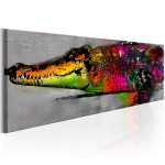 Reproduktsioon Artgeist Colourful Alligator, g-c-0018-b-b, 120 cm x 40 cm