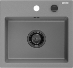 K&ouml;&ouml;givalamu Mexen Milo, graniit, 43 cm x 41 cm x 17.1 cm, must/hall