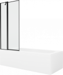 Vann seinaga, teisaldatav/sisseehitatav Mexen Vega, 150 cm x 70 cm x 40 cm, ristk&uuml;lik, l&auml;bipaistev/valge