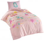 Laste voodipesukomplekt Mijolnir Unicorn Dreams, sinine v./valge v./kollane v., 140 x 200 cm