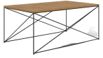 Kohvilaud ADRK Dante, tamm v./must v., 100 cm x 60 cm x 43 cm