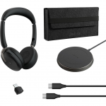 Juhtmeta k&otilde;rvaklapid Jabra Evolve2 65 Flex Duo, must v.