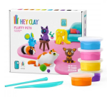 Savistkujukeste valmistamise komplekt, loomad Hey Clay Fluffy Pets, mitmev&auml;rviline