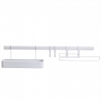 K&ouml;&ouml;gialus Kuchinox, 60 cm x 14 cm, teras, valge v.