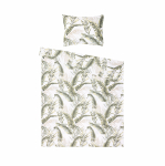 Voodipesukomplekt Domoletti Percale Palm Poetry, roheline v., 50 x 70 cm, 140 x 200 cm, 2 tk