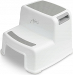 Laste WC aste Sensillo Aimi, valge v./hall v., 26.5 cm x 29 cm x 26.5 cm