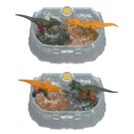 Kujukeste komplekt, koos tarvikutega Mattel Jurassic World Dino Reveal Battle Arena, mitmev&auml;rviline