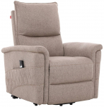 Allalastava seljatoega tugitoolid Home4you Gianni 14207, beež v., 86 cm x 84 cm x 106 cm