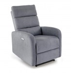 Allalastava seljatoega tugitoolid Leisure Furniture Carino, hall v., 95 cm x 75 cm x 107 cm
