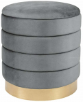 Tumba Akord Furniture Factory Luna, kuldne v./grafiit v., 40 cm x 40 cm x 44.5 cm
