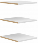 Riiul Brando, 48 cm x 43.1 cm, 1.8 cm, valge v., 3 tk