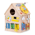 Puidust m&auml;nguasi, maja EcoToys Busy, 45 cm, mitmev&auml;rviline