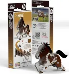 3D-pusle Horse, 9.6 cm x 3.7 cm, 32 tk, pruun v.